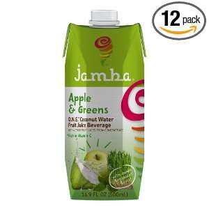 Jamba Apple and Greens Coconut Water Fruit Juice, 16.9 Ounce (Pack of 