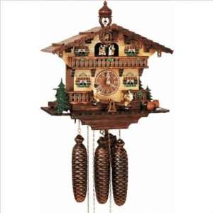   13 Musical Chalet Cuckoo Clock with Beer Drinkers