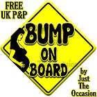 new maternity pregnancy bump baby on board car sign $ 4 69 
