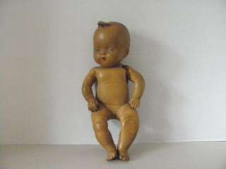 Antique Squeeze Squeeker Rubber Baby Doll Toy  