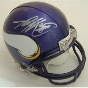 Adrian Peterson Signed Mini Helmet   PROOF COA   Autographed NFL Mini 