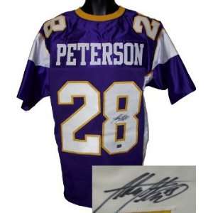 Vikings Adrian Peterson Authentic Signed Jersey Jsa   Autographed NFL 