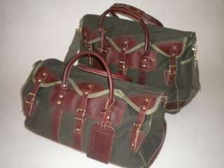   Quality Battenkill & Leather Shoulder & Duffle Bag Travel Luggage Set