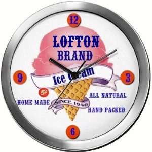 LOFTON 14 Inch Ice Cream Metal Clock Quartz Movement  