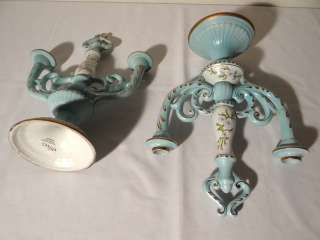 Fine Pair 3 Arm Candelabra Candel Holders Martan Portugal Tiffanys 