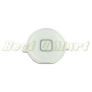 New White Home Menu Button Cap for iPhone 4 16/32G Tool  