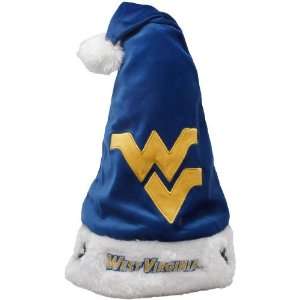  West Virginia Mountaineers Navy Blue Team Logo Santa Hat 