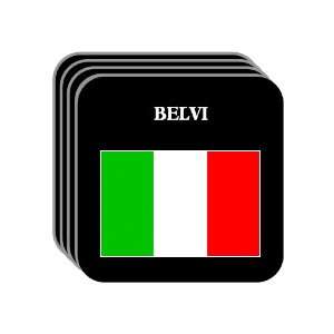  Italy   BELVI Set of 4 Mini Mousepad Coasters 