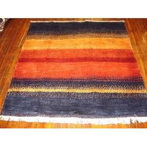  4x4 Hand Knotted Gabbeh Persian Rug   46x48