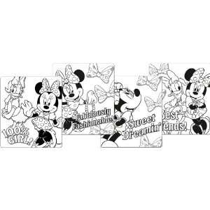  Minnie Mouse Color Your Own Mini Posters 4ct [Toy] [Toy 