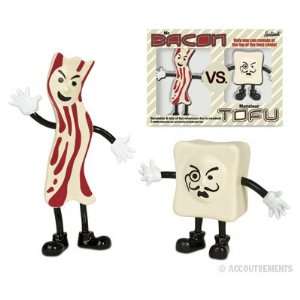  Accoutrements Mr.Bacon Vs. Monsieur Tofu Action Figures 