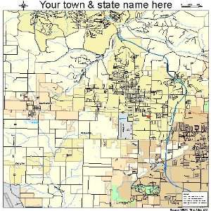  Street & Road Map of Bentonville, Arkansas AR   Printed 