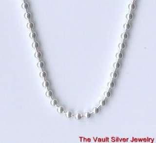 Sterling Silver Ball Bead Chain Necklace GENUINE 925  