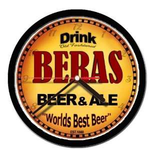  BERAS beer and ale cerveza wall clock 