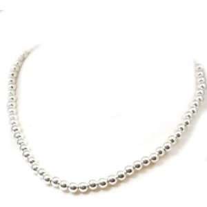    925 Silver 6mm Ball Link 13.5 Gram 17 Necklace By TOC Jewelry
