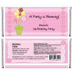 Birthday Girl is Blooming African American   Personalized Candy Bar 