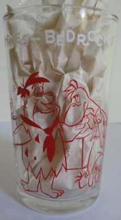 Flintstone 1964 Pet Show Fred Dino Pebbles Juice Glass  