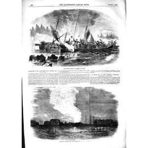 1855 BOATS RECONNOITRING WYBORG FIRE CRONSTADT CAESAR 