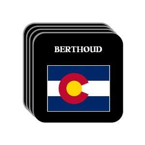  US State Flag   BERTHOUD, Colorado (CO) Set of 4 Mini 