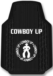 Cowboy Up Trim To Fit Molded Front Floor Mats   Set of 2  