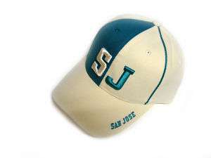 SAN JOSE SJ TEAL GREEN BASEBALL CAP/HAT ONE SIZE VELCRO  