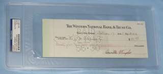   1943 Bank Check PSA/DNA COA Autod Wright Brothers Flying  