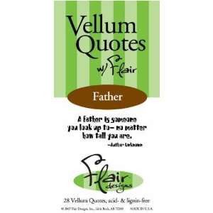  Flair Designs Flair Design Vellum Quote Book, Father Arts 