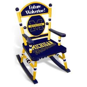 Michigan Wolverines Rocking Chair 
