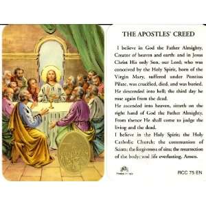  Last Supper Apostles Creed Prayer Card (RCC 75E)