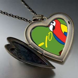  Tio Speaking Parrot Large Pendant Necklace Pugster 