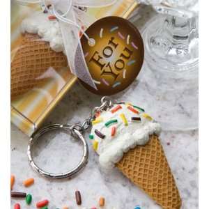  Baby Shower Favors  Ice Cream Cone Key Chain Favors (1 