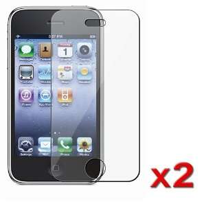  NEW 2PCS LCD SCREEN PROTECTOR COVER FOR IPHONE 4 8GB Electronics