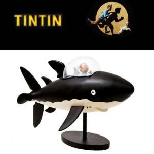   The Adventures of Tintin Resin Figure Shark Submarine Toys & Games