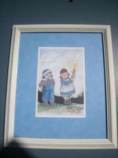 Raggedy Ann and Andy prints signed by Gruelle art  