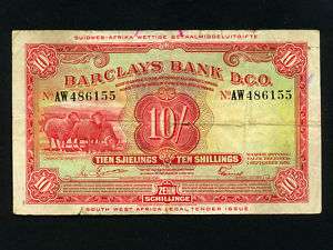 Southwest Africa (Namibia)P 4,10/ 1956 * Barclays Bank  