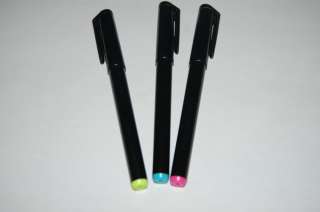 Invisible UV Blacklight Ink Marker Blue Red Yellow 022099175766  