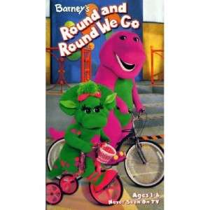 Barneys Round and Round We Go VHS Video Kids Learning  