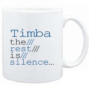  Mug White  Timba the rest is silence  Music Sports 