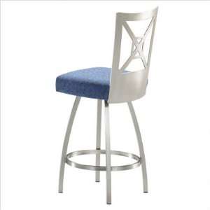 Beth 26 Brushed Steel Swivel Counter Stool Application Commercial 