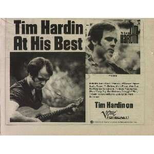  Tim Hardin Best Of Original LP Promo Ad 1969