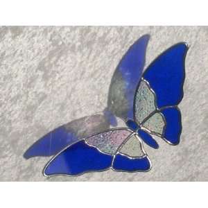  Glass Butterfly   Wing Span Size 10 ¾ Inches Long From Tip to Tip 