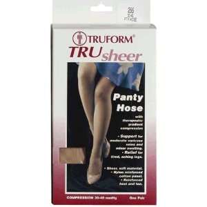  TRUFORM TRUsheer Pantyhose Style Compression Stockings 30 