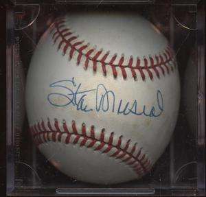 Stan Musial Single Signed Official ONL White Baseball Hologram  