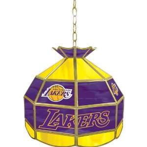   Lakers NBA 16 inch Tiffany Style Lamp   NBA1600 LAL