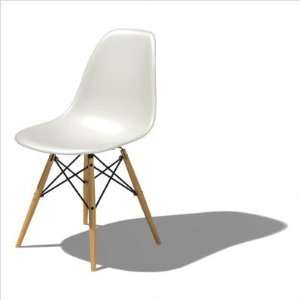 Herman Miller Eames DSW   Molded Plastic Side Chair with Dowel Leg 
