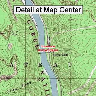  USGS Topographic Quadrangle Map   Thurmond, West Virginia 