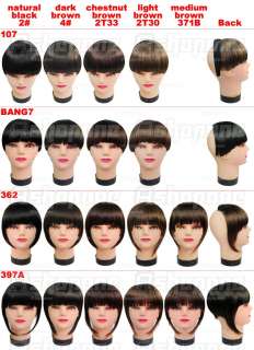 New Clip In On Bang Fringe Hair Extension A  