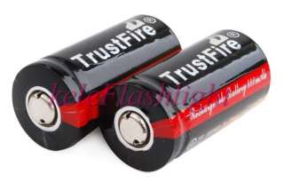 2pcs TrustFire 16340 3.7V 880mAh Rechargeable Battery  