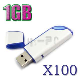 Lot 100 x 1GB 1 GB Flash Memory USB 2.0 Knife Thumb Drive  