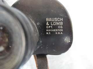 Bausch & Lomb US 6x30 Binoculars   Leather Case & Strap  